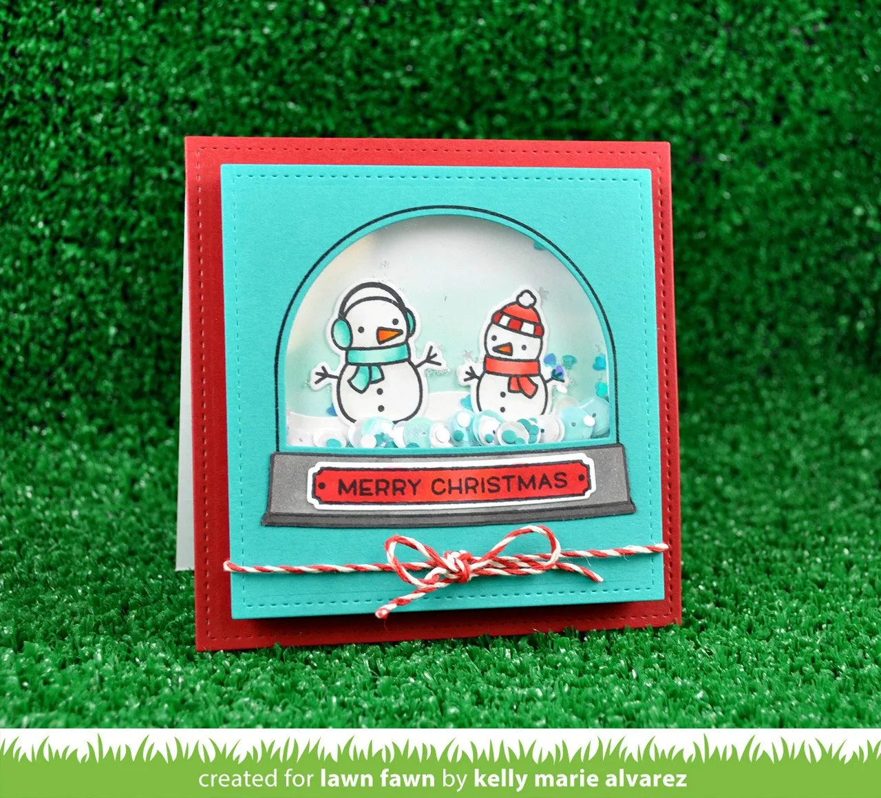 Lawn Fawn Ready Set Snow Shaker Add-On Stanzen