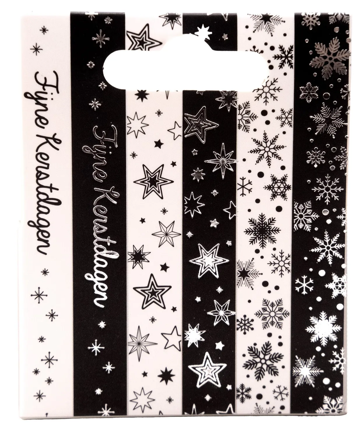 StudioLight Essentials Washi Tape Schwarz-Weiß Silber
