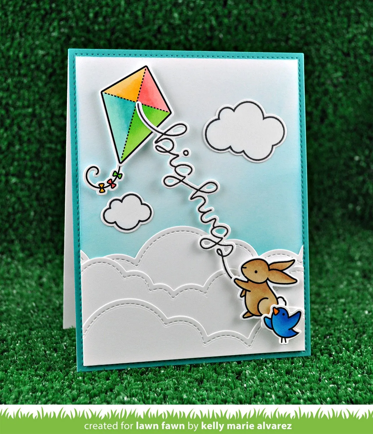 Lawn Fawn Yay Kites Stempelset Drachen Sommer