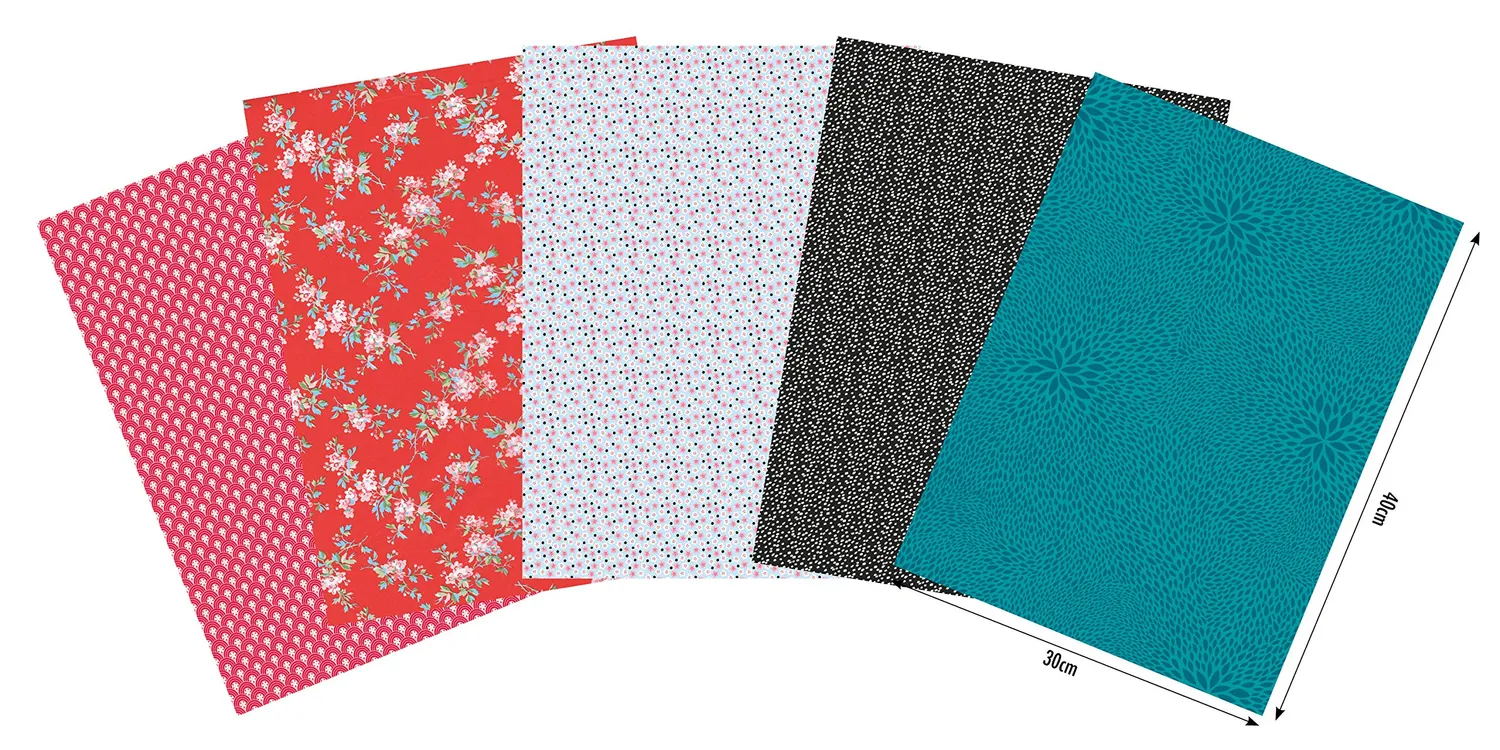 décopatch DP002O Pocket Sortierung 2 Papier 5 Bogen