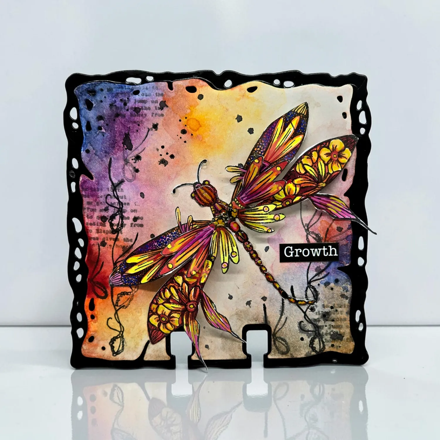 AALL and Create TP-1466 Glassbound Dragonfly Stempel A6 9 Motive