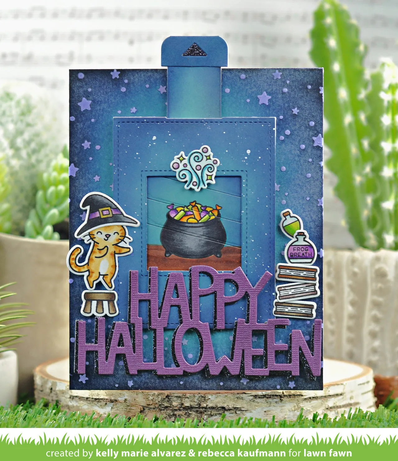 Lawn Fawn Purrfectly Wicked Add-On Stempelset Halloween