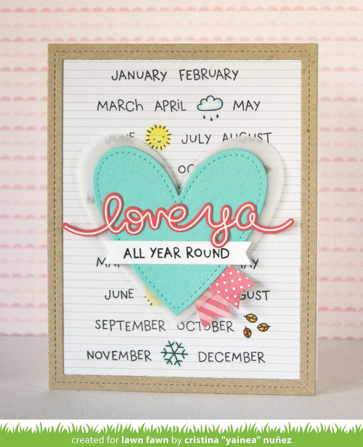 Lawn Fawn Plan On It Calendar Stempelset LF1177 Planner