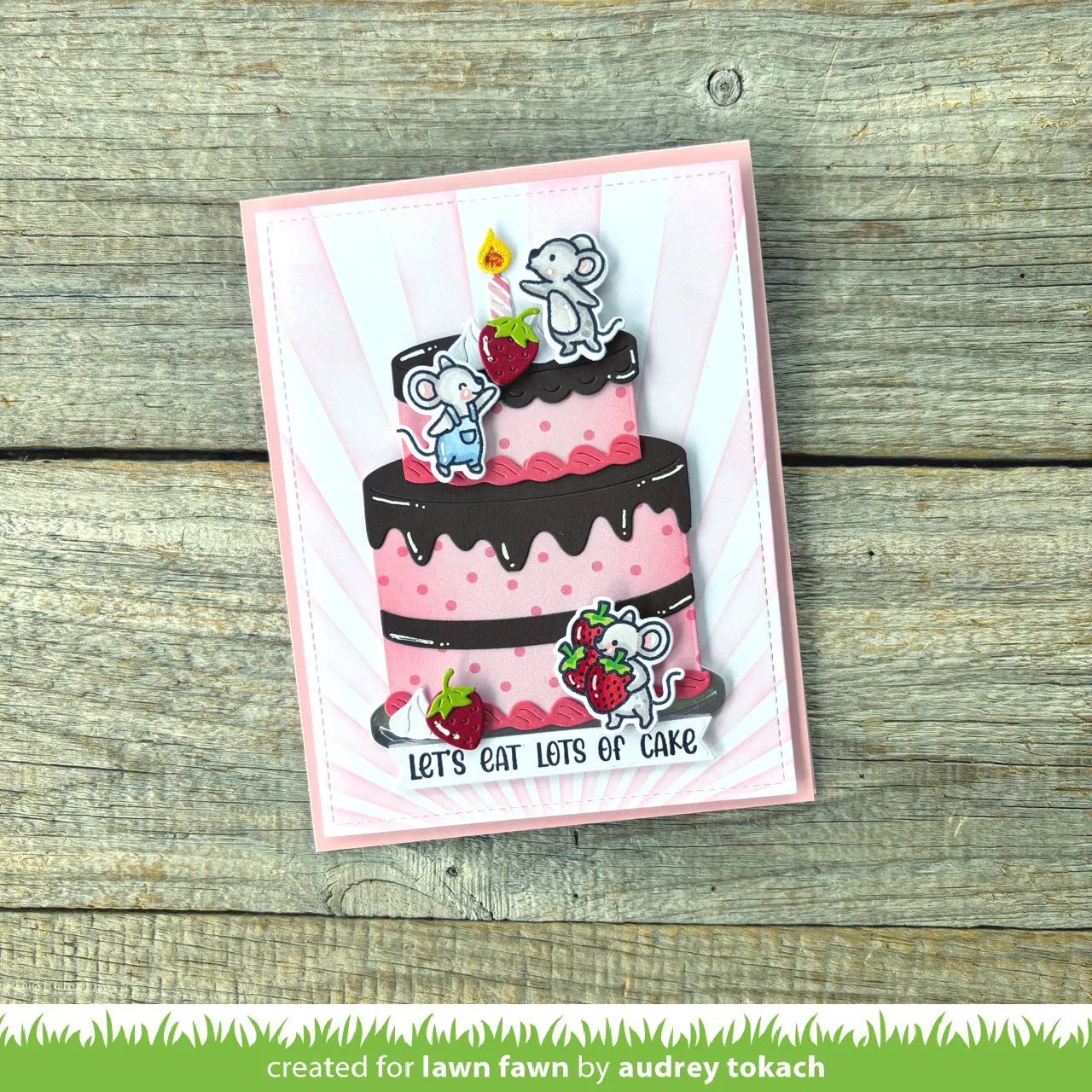 Lawn Fawn Build-A-Cake Add-On Stanzschablonen 7tlg