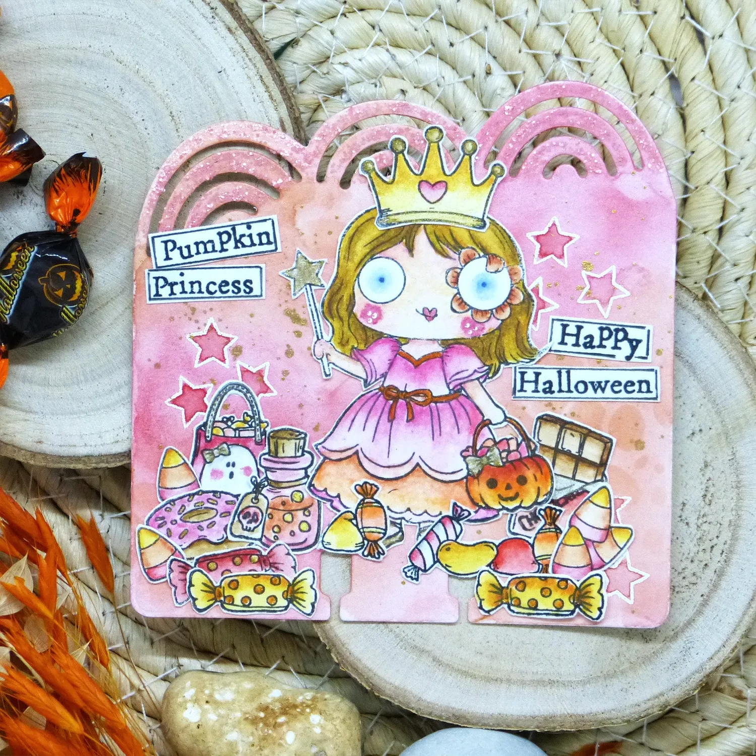 AALL and Create TP-1423 Pumpkin Princess Stempelset A7 Halloween