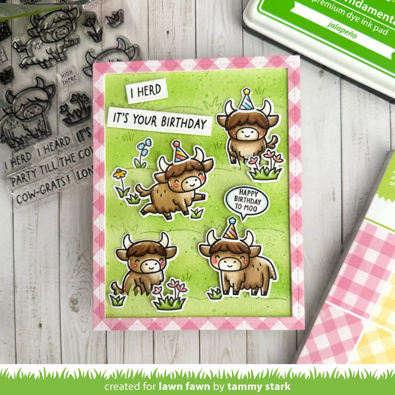 Lawn Fawn Giddy Gingham Papierblock 15x15 36 Blatt