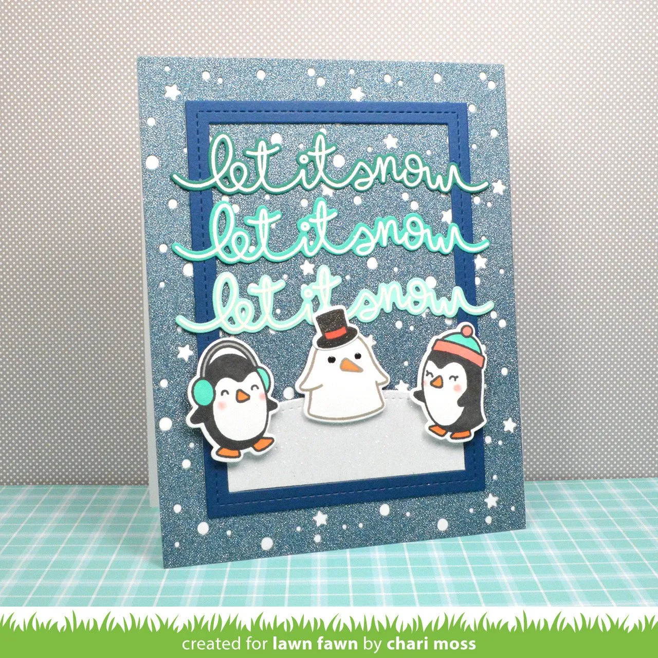 Lawn Fawn Winter Big Scripty Words Stempel 2 Motive