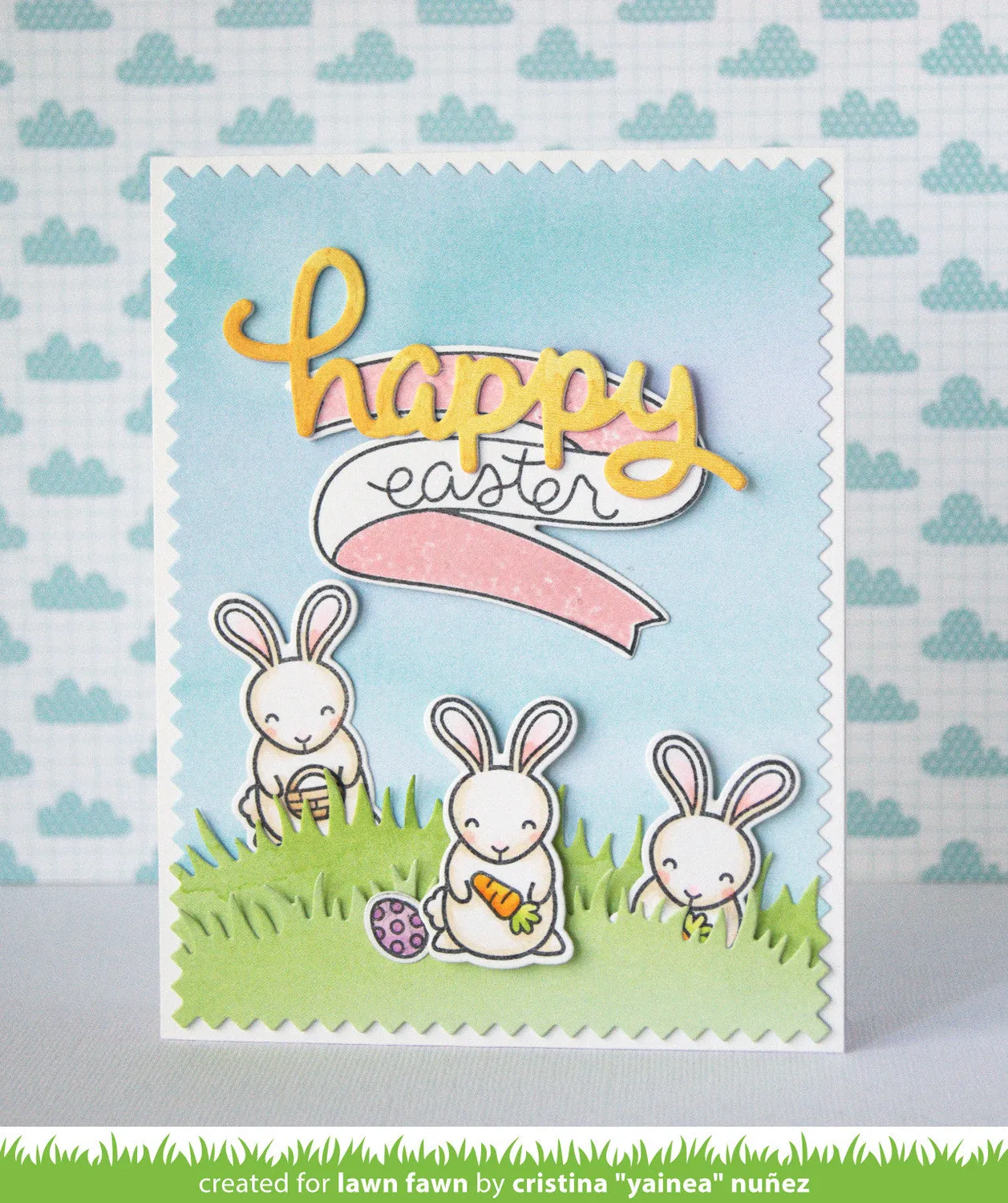 Lawn Fawn Hoppy Easter Stempel Mini Hase Ostern