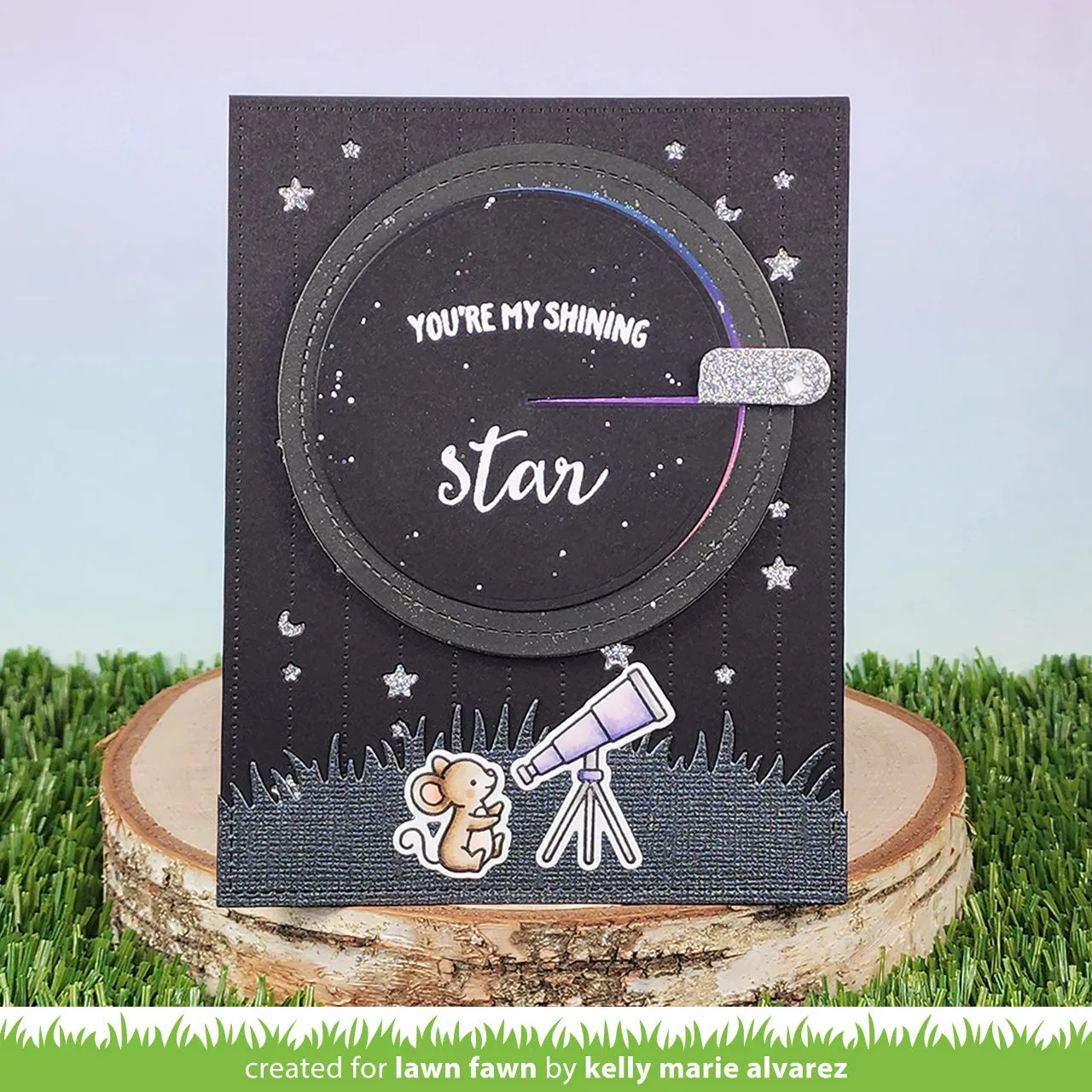 Lawn Fawn Give it a Whirl Bundle Drehkarte interaktiv