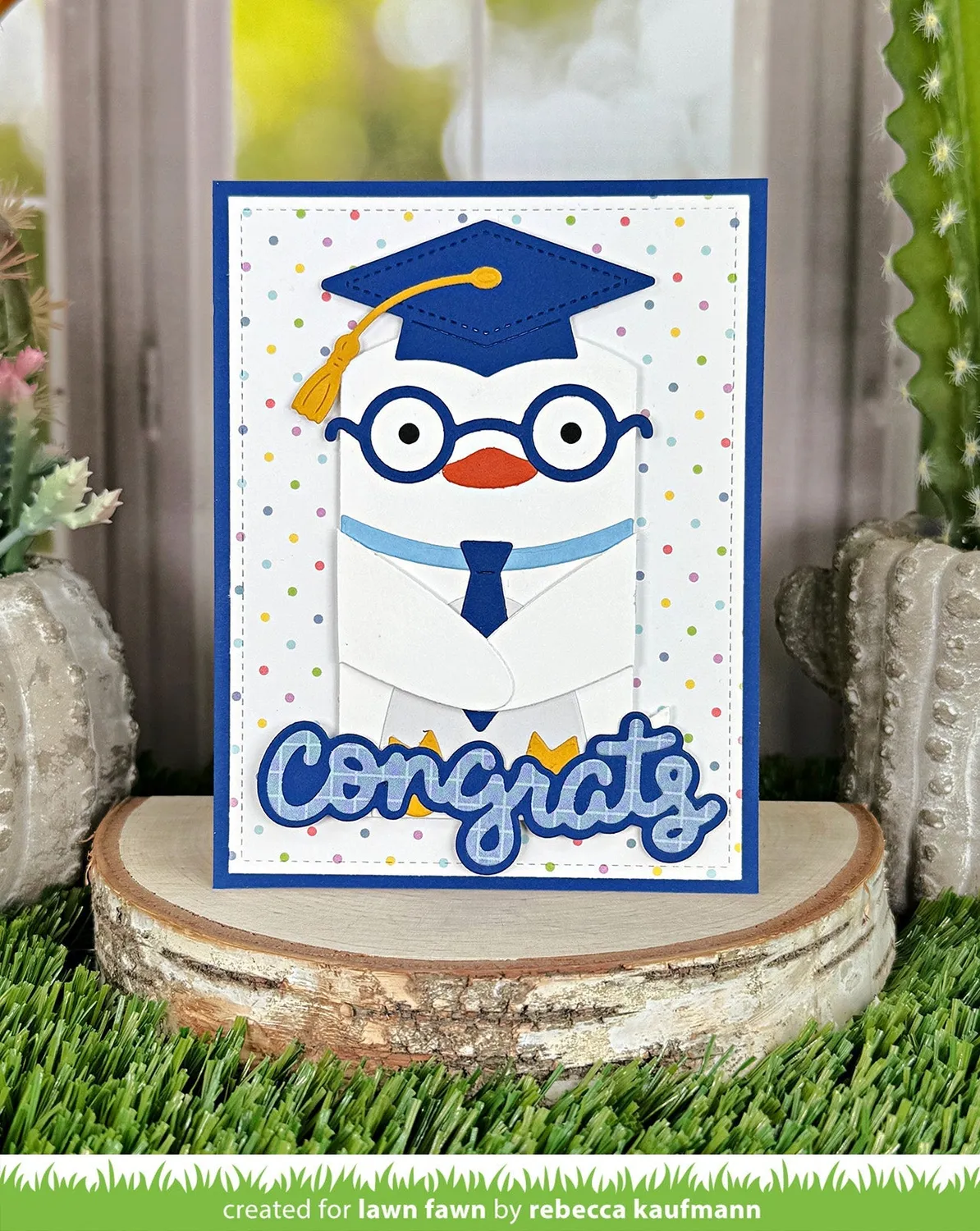 Lawn Fawn Scripty Congrats Outline Stanze Add-On