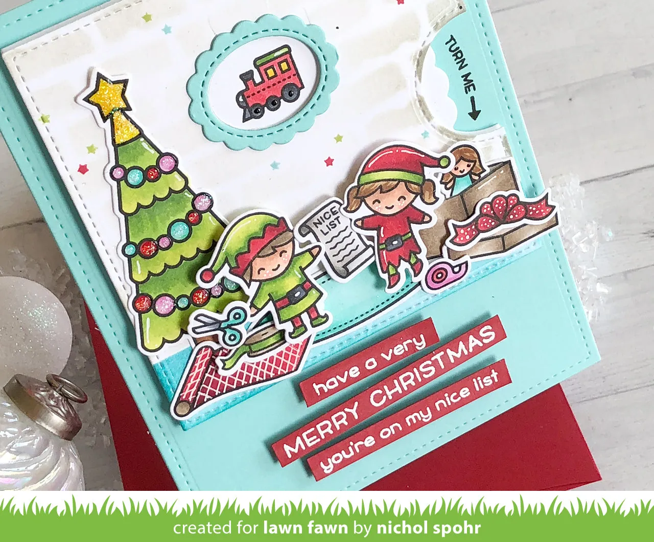 Lawn Fawn Holiday Helpers LF1767 Stempelset Elfen