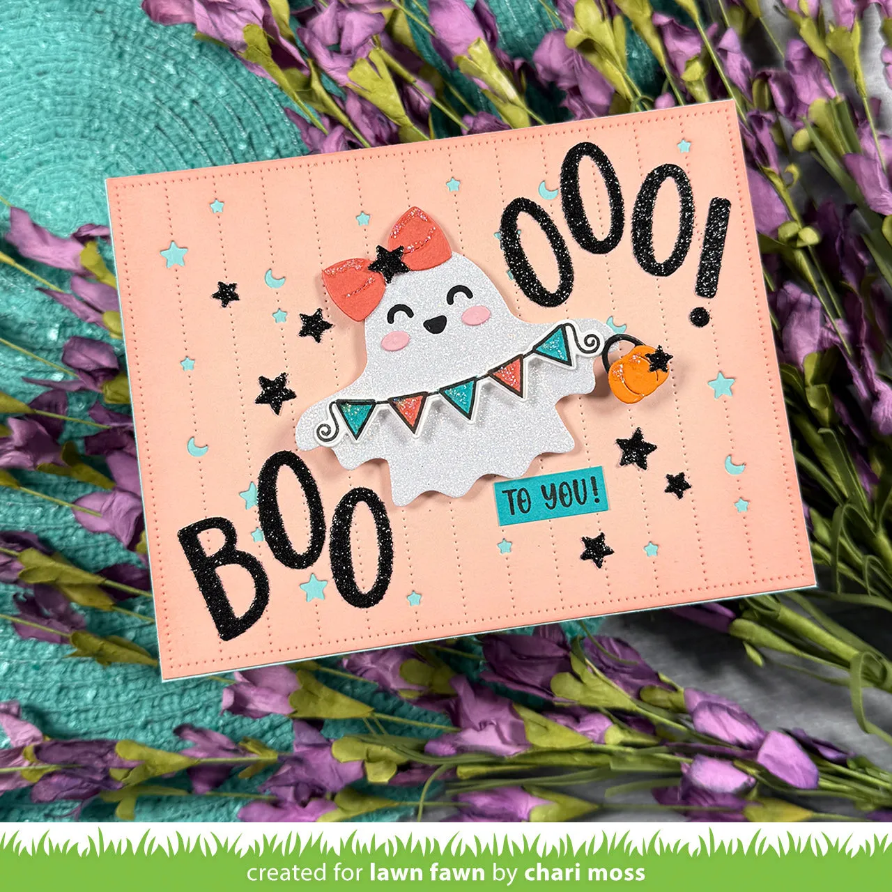 Lawn Fawn Happy Ghost Tag Stanzen Halloween
