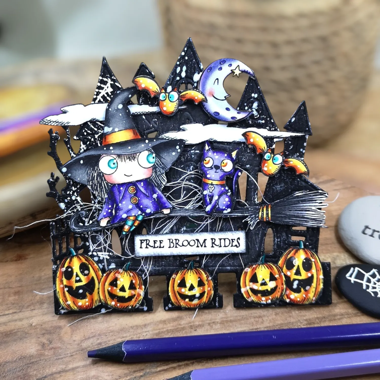 AALL and Create 572 Spooky Sky Stempel A6 Halloween