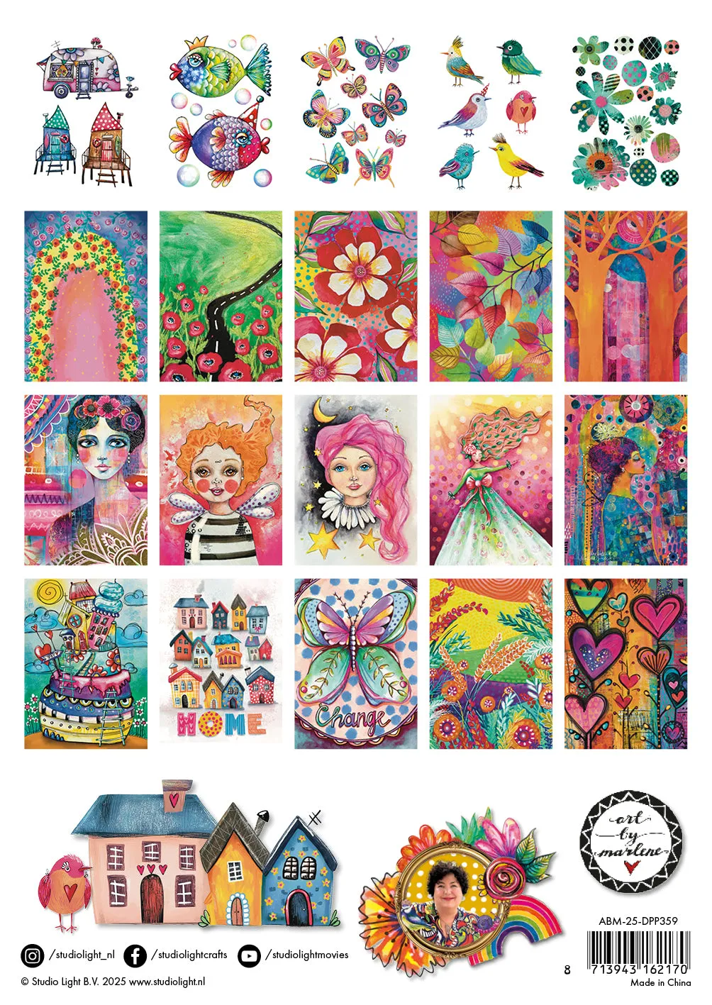 StudioLight Art by Marlene Whymsical World Papierblock A5