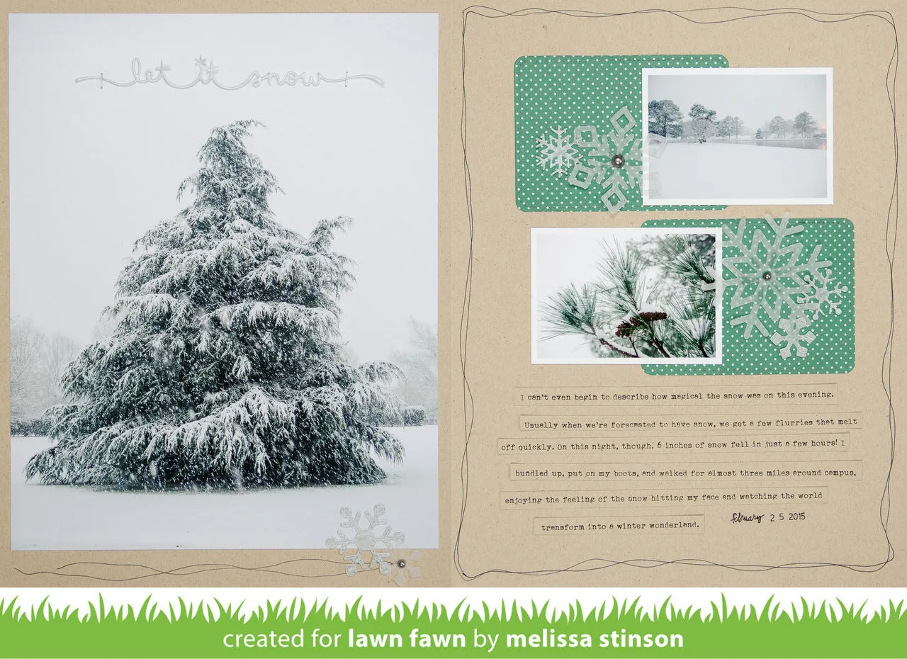 Lawn Fawn Lawn Cuts Let it Snow Border Stanzschablone 14,6 cm