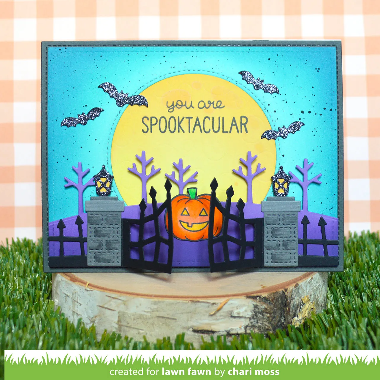 Lawn Fawn Spooky Gate Stanzschablonen Halloween