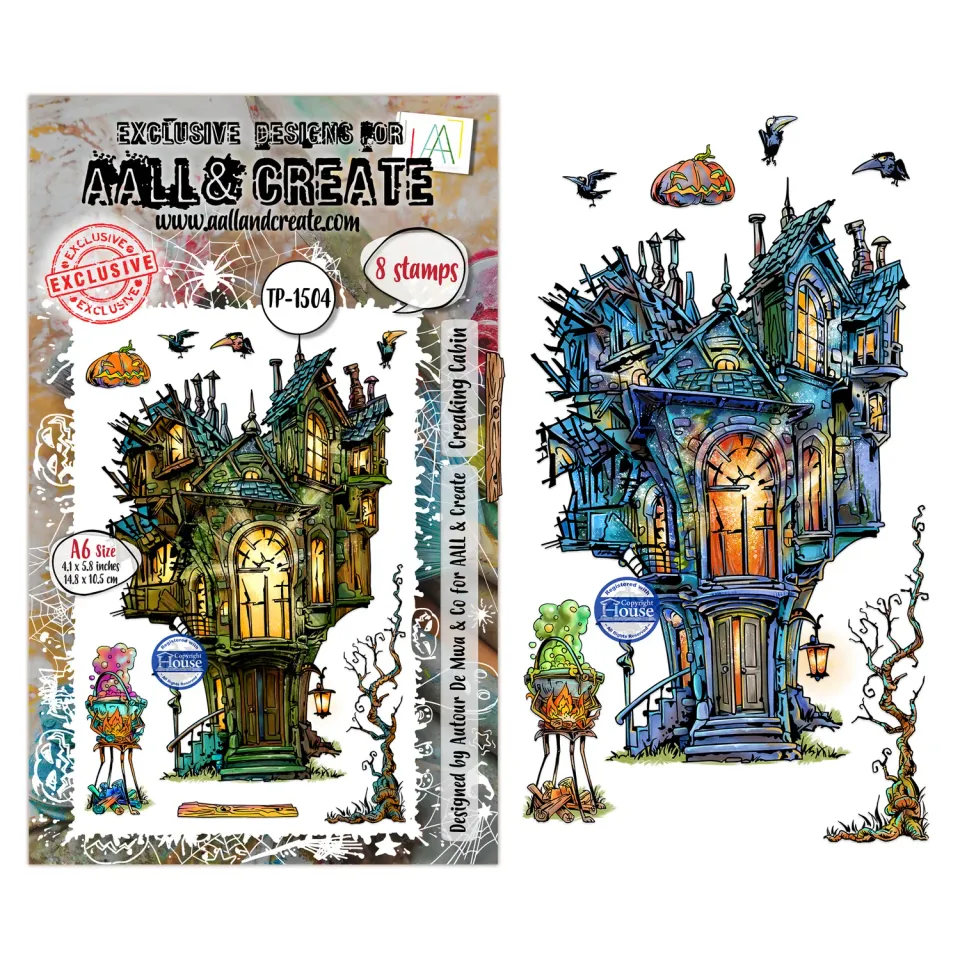 AALL and Create TP-1504 Creaking Cabin Stempelset A6