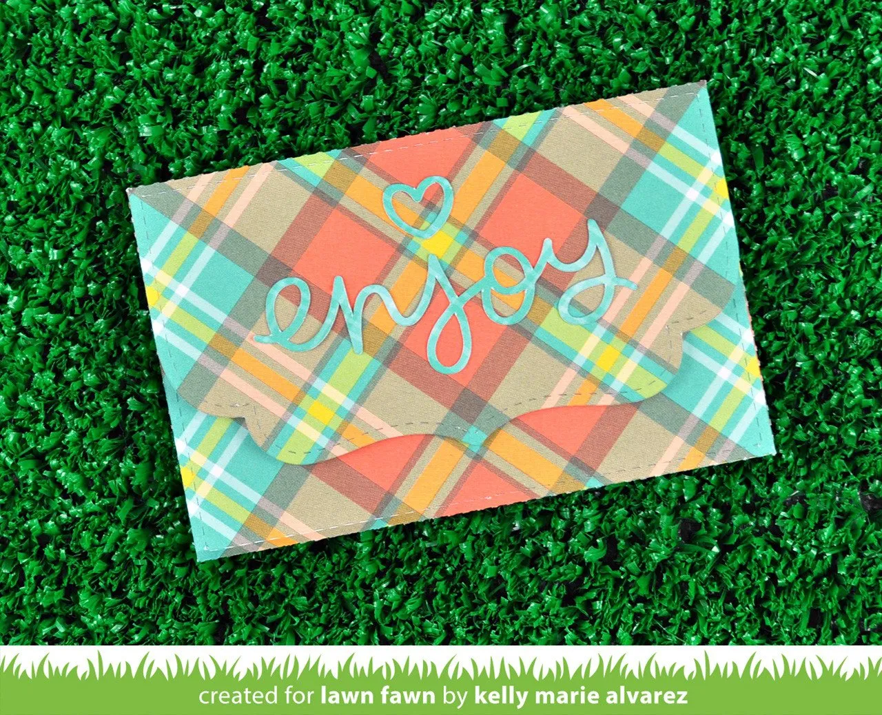Lawn Fawn Small Stitched Envelope Stanzen genäht