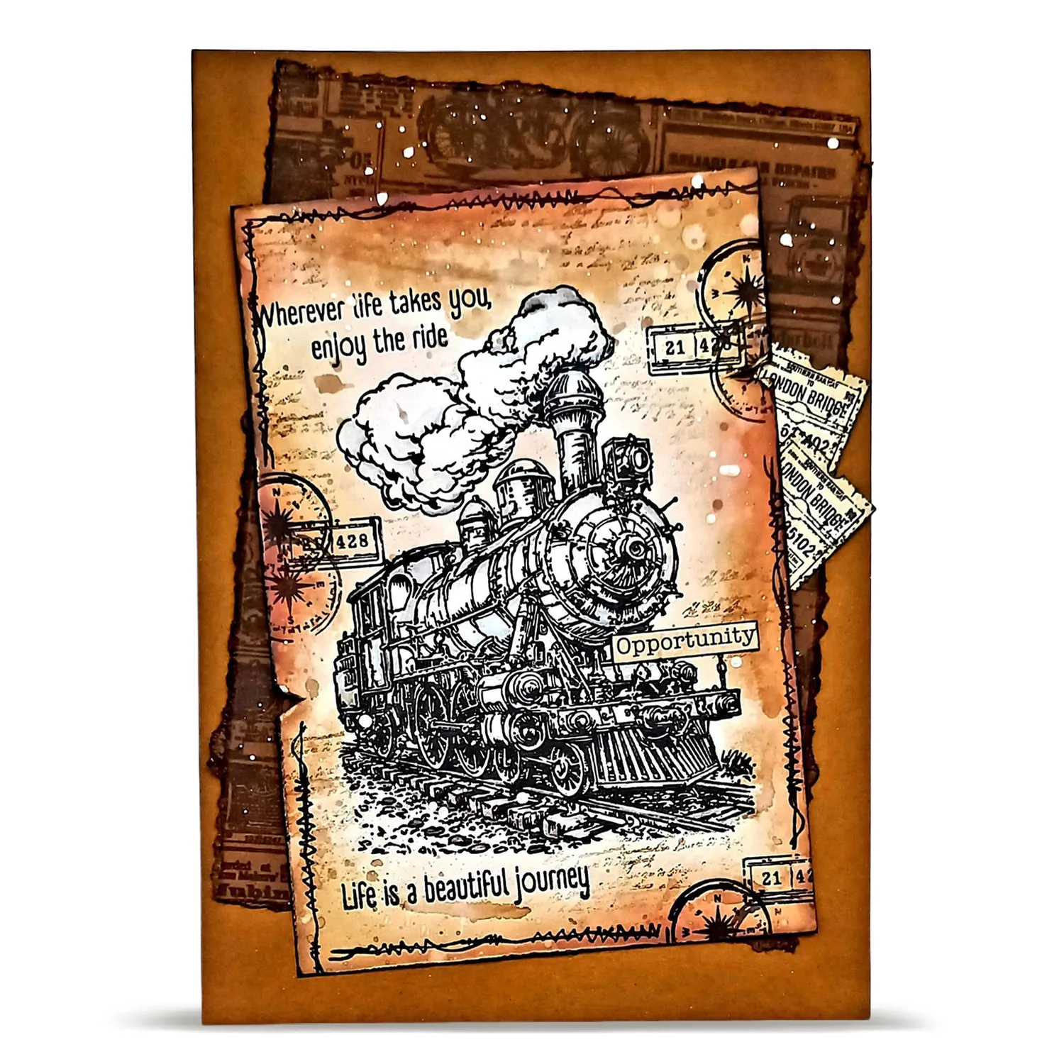 AALL and Create TP-1455 Enjoy the Ride Stempelset A6 3 Motive