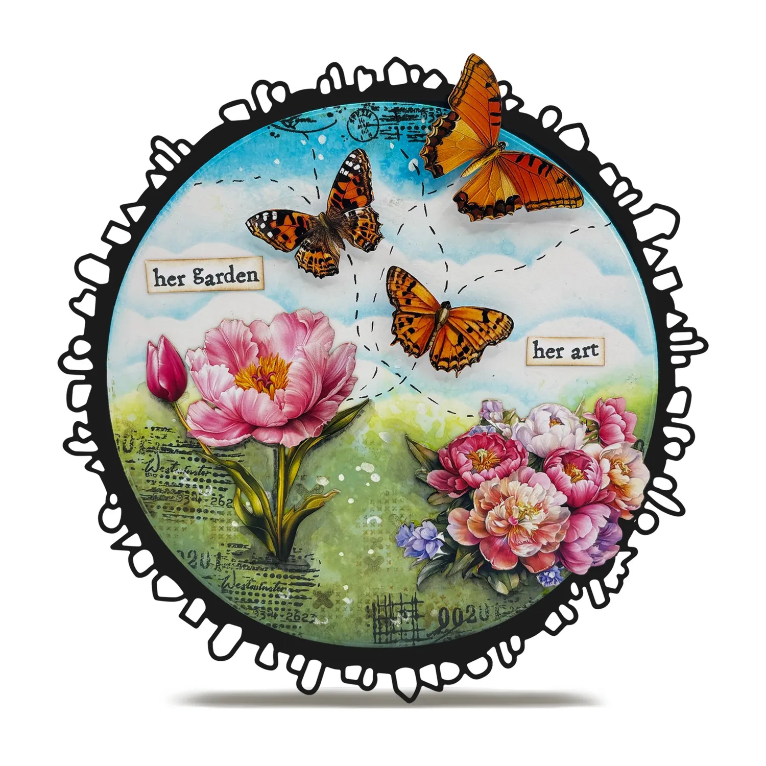 AALL and Create EP-89 Sunblush Garden Ephemera 49-teilig
