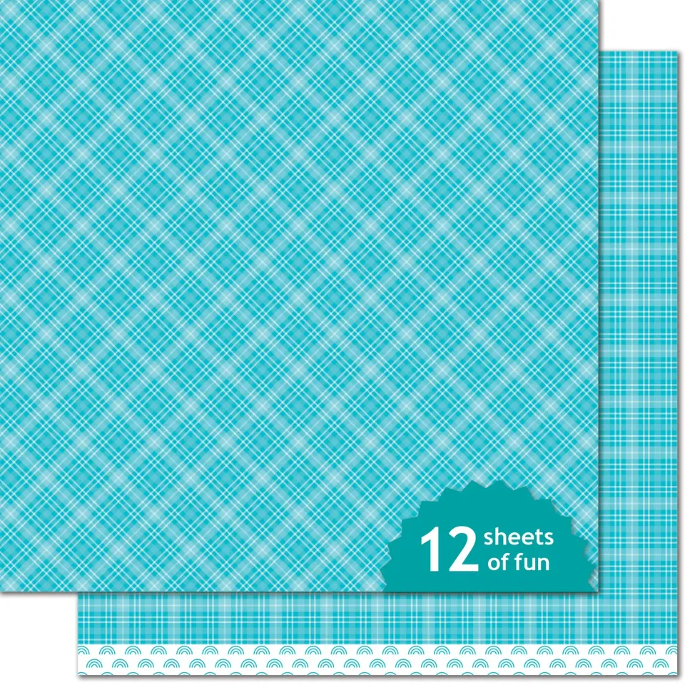 Lawn Fawn Blue Raspberry LF1346 Designpapier 12x12