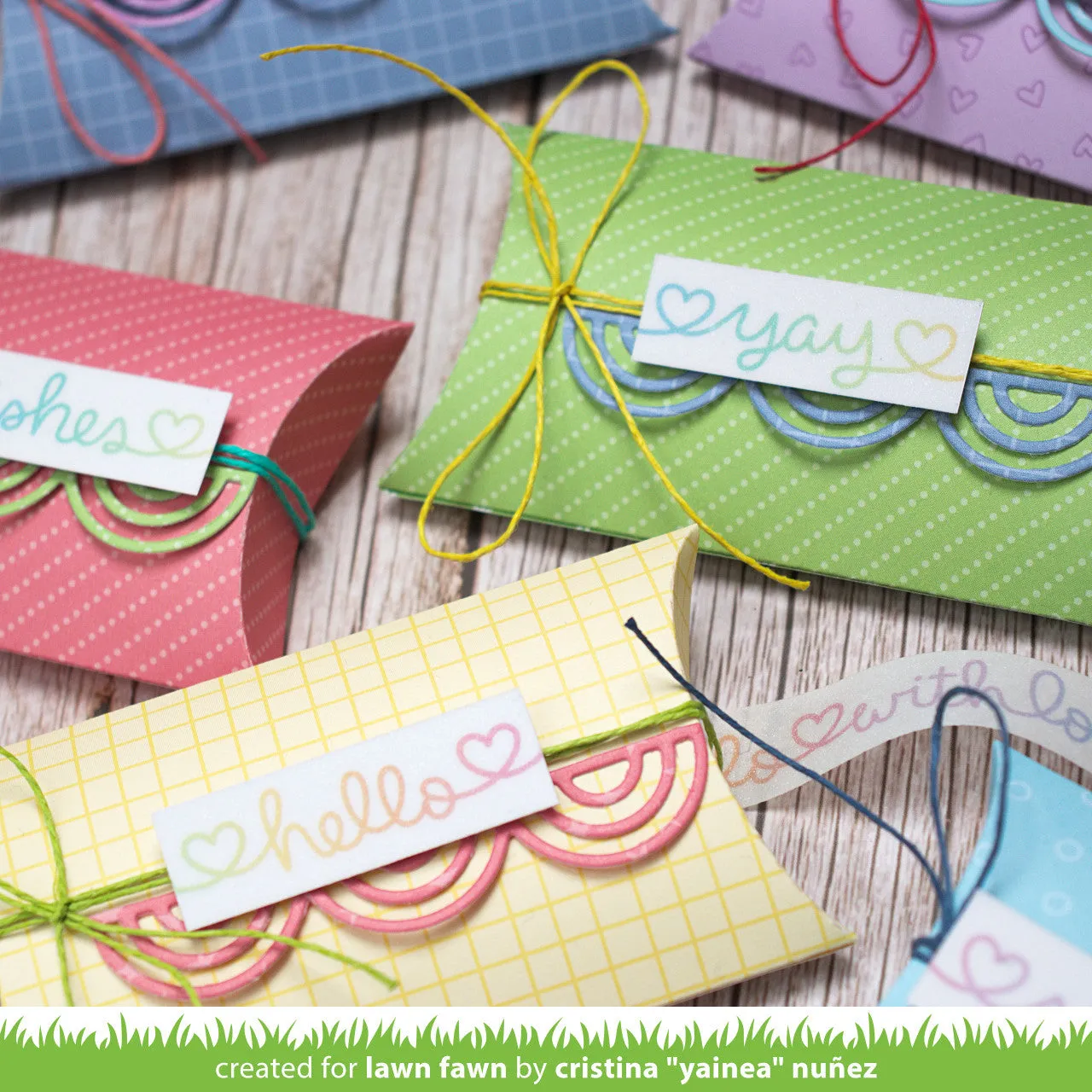 Lawn Fawn Scripty Sayings Shimmer Washi Tape 15mm