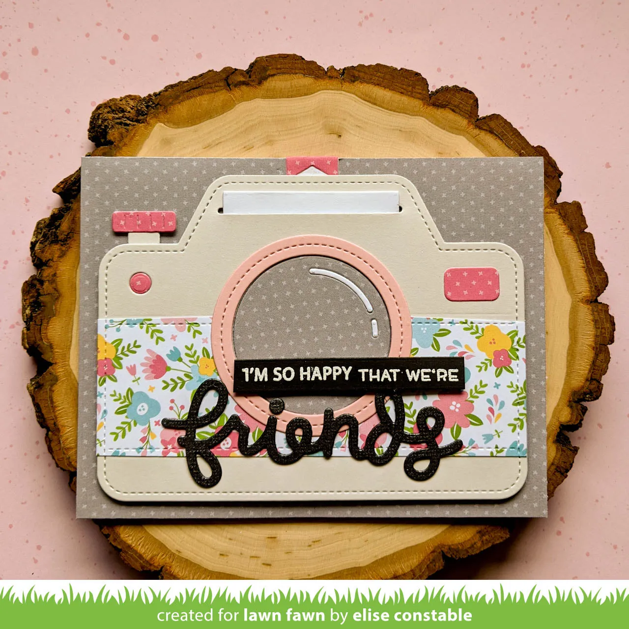 Lawn Fawn Scripty Friends Lawn Cuts Stanzschablonen Schriftzug