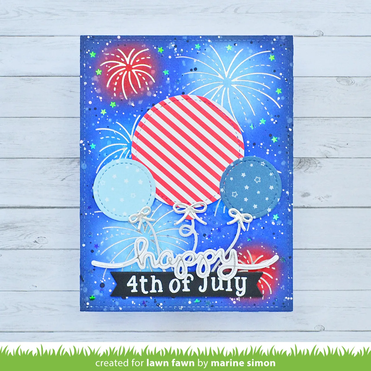 Lawn Fawn Fireworks LF3145 Hot-Foil-Platte 3 Motive