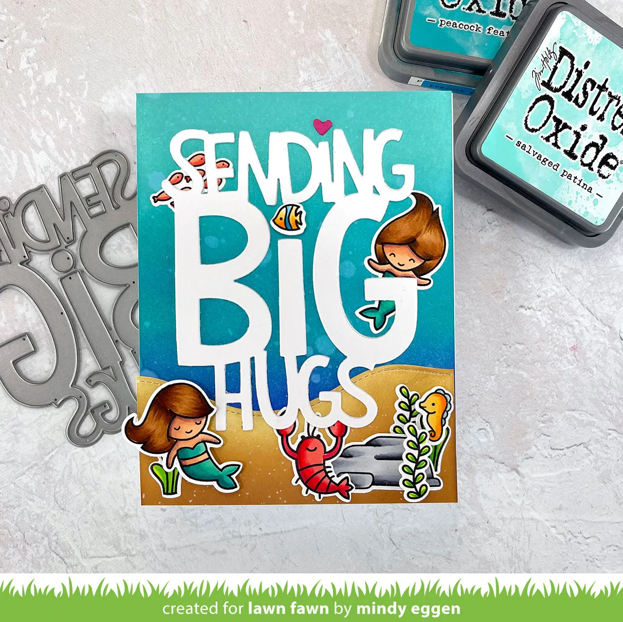 Lawn Fawn Lawn Cuts Giant Sending Big Hugs Stanzen groß