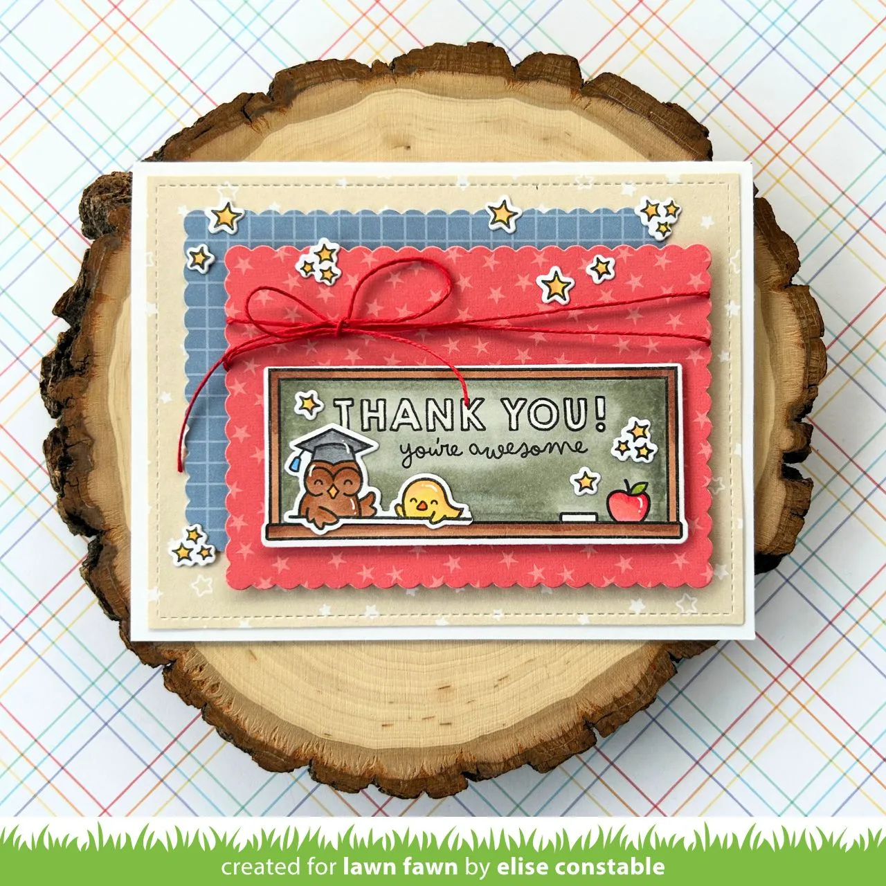 Lawn Fawn Simply Celebrate Teachers Clear Stamps Eulen