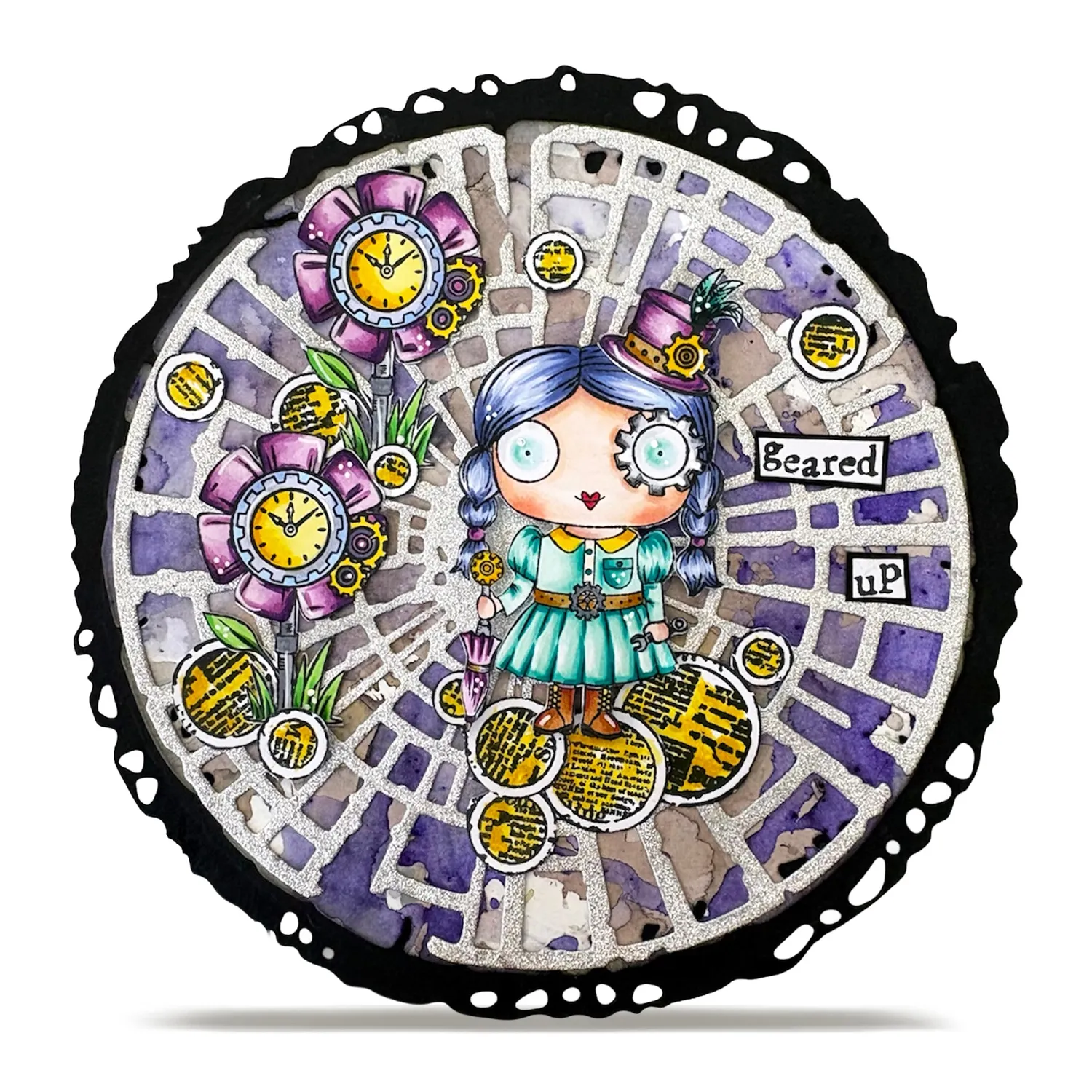 AALL and Create TP-1371 Gear Girl Stempelset A7 Janet Klein