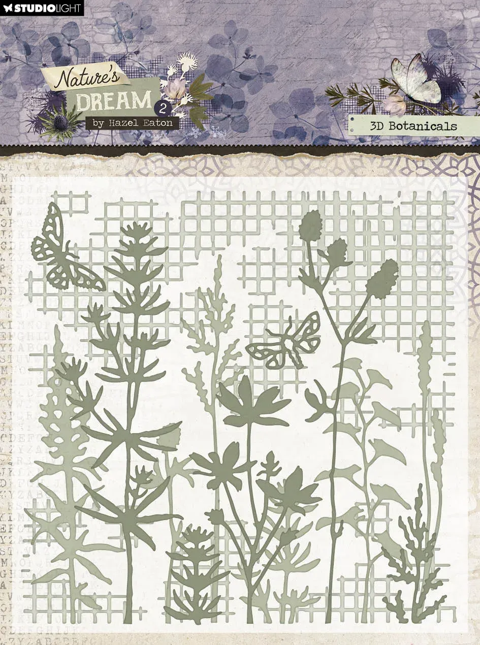 Studio Light Nature's Dream 2 3D Botanicals Prägefolder 3D floral