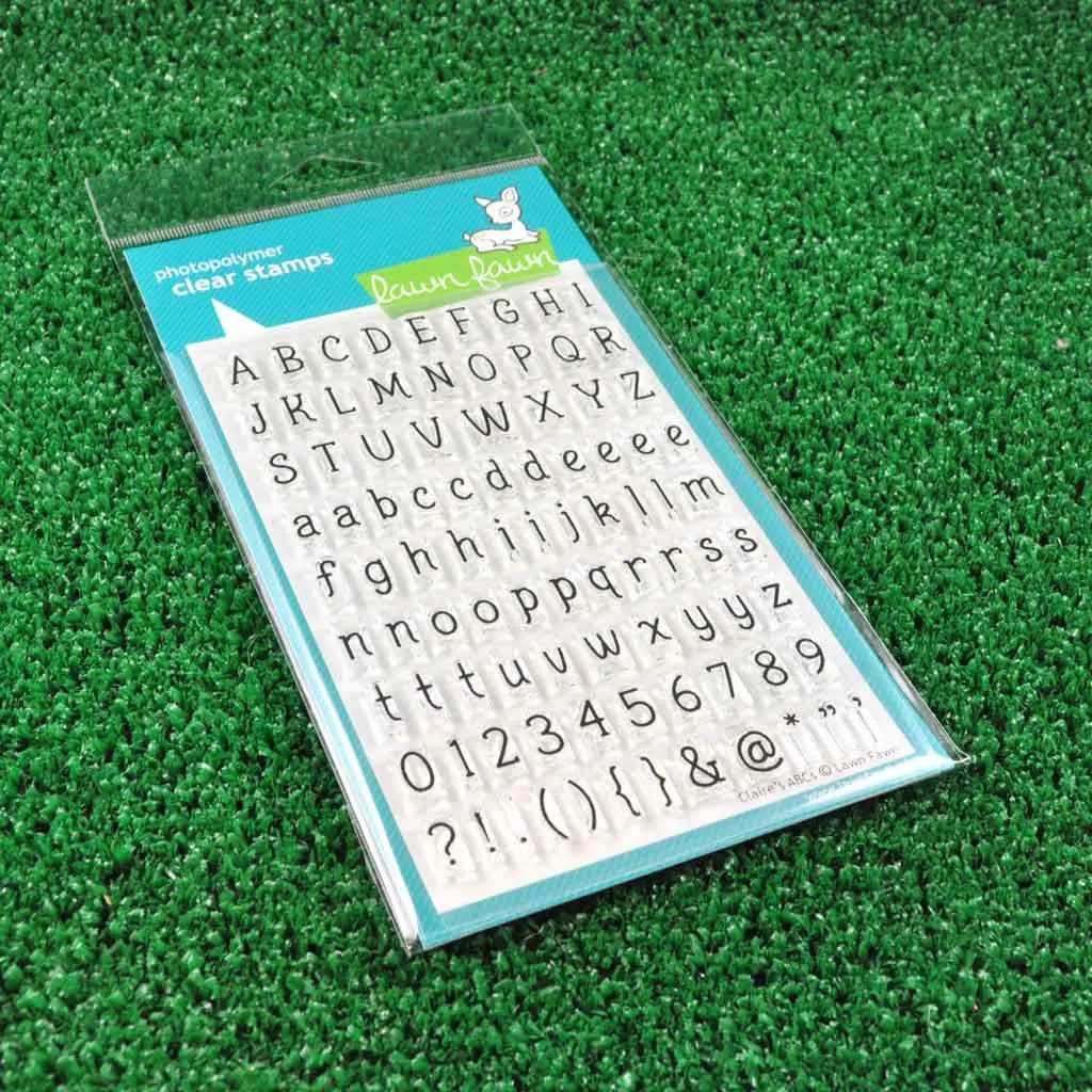 Lawn Fawn Claire's ABCs Alphabet Stempelset 91-tlg
