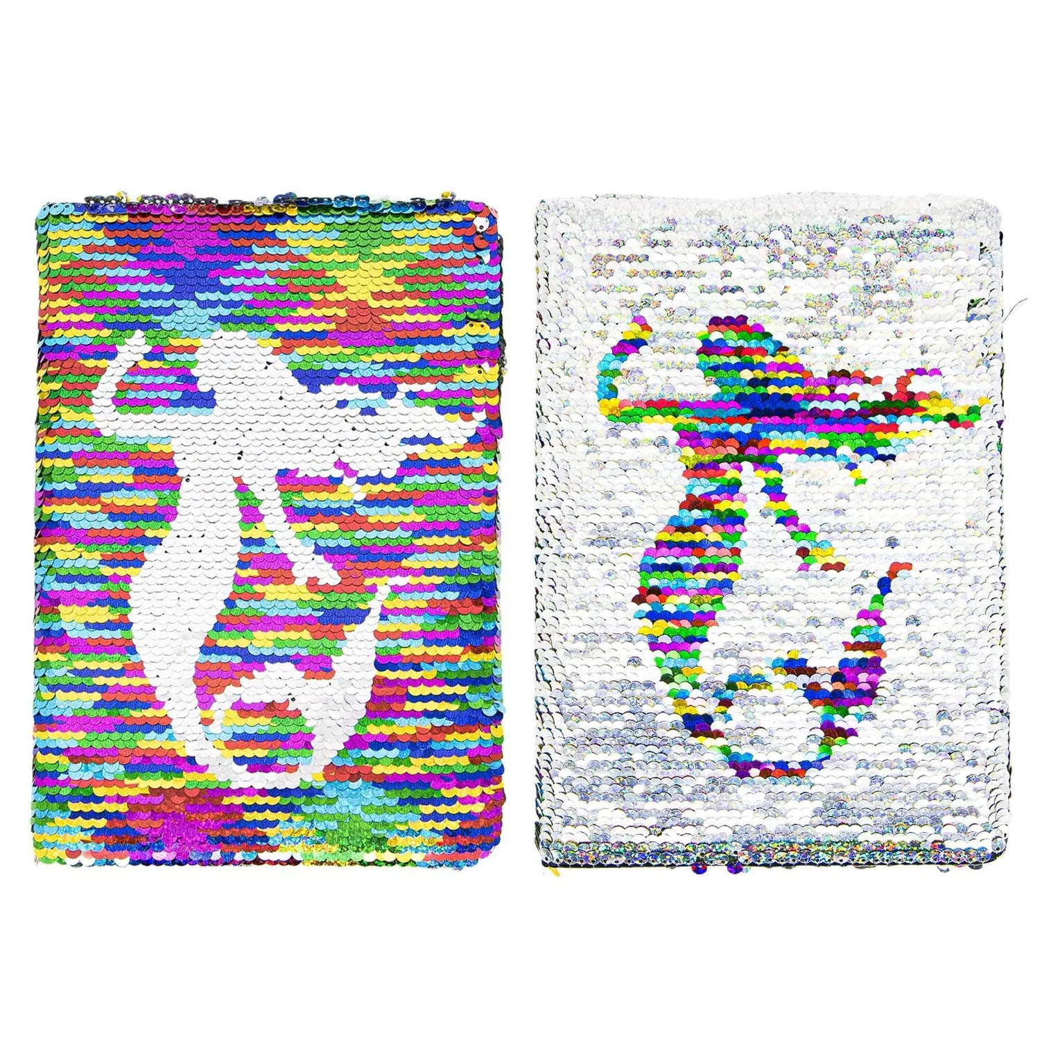 Ieebee Shining Stars Notizbuch A5 Pailletten Mermaid blanko
