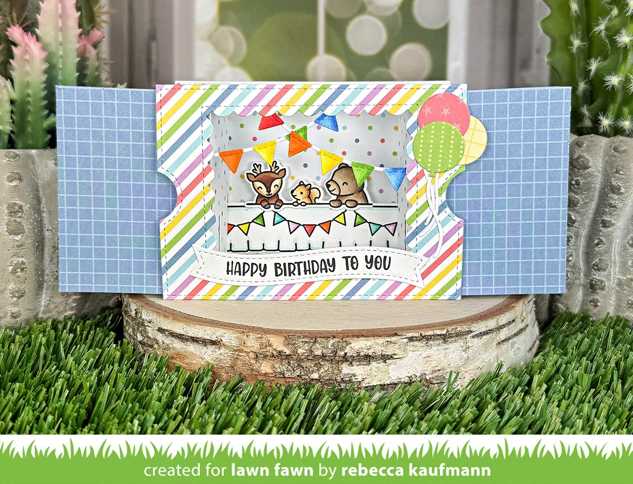 Lawn Fawn Ta-Da Diorama Scalloped Window Stanzen 7-tlg