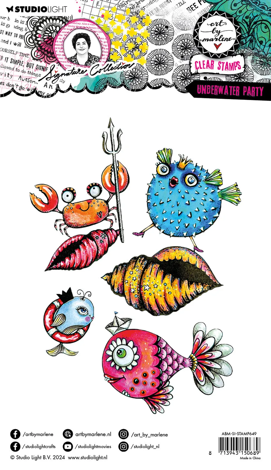 Art by Marlene Signature Collection Underwater Party Stempel klar