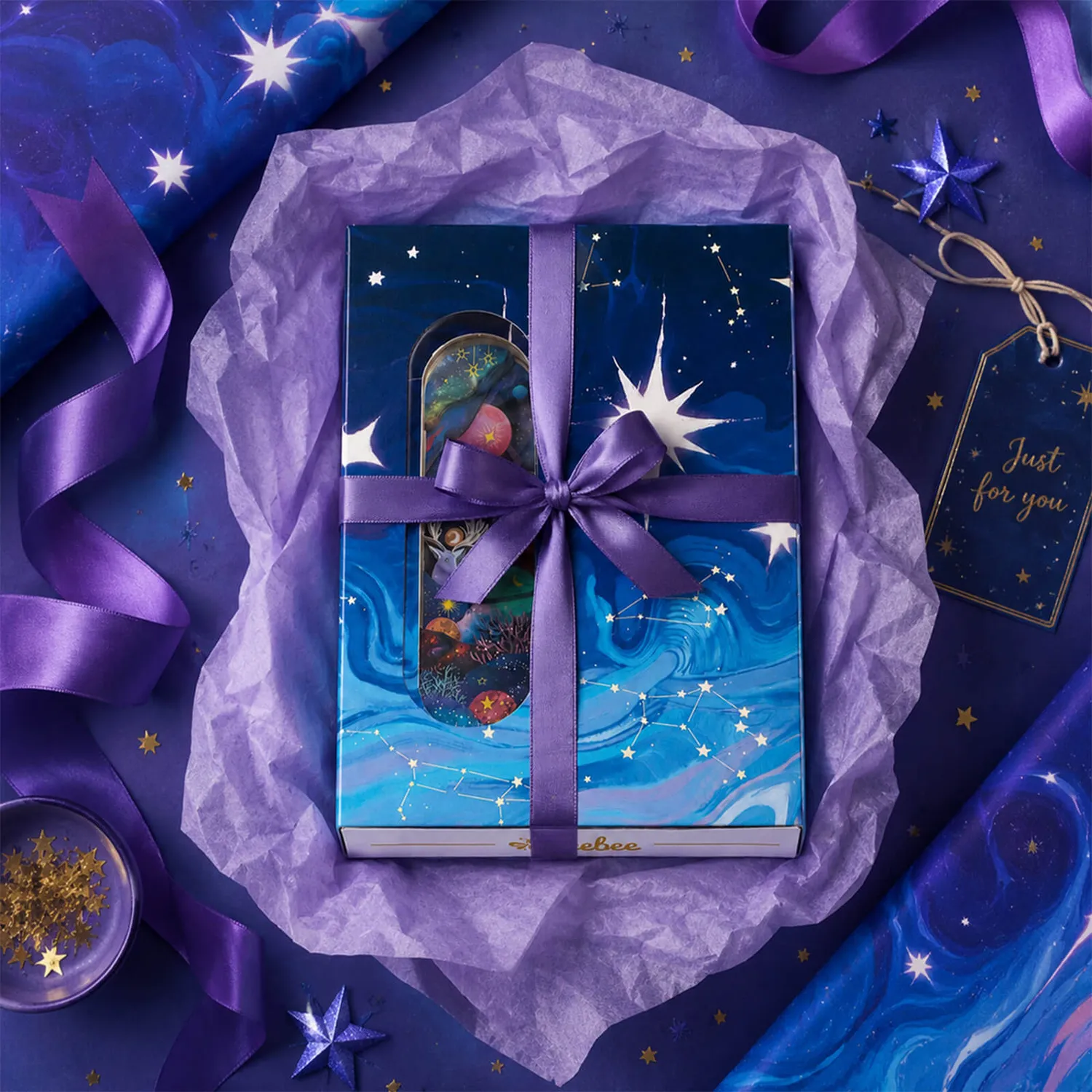 Ieebee Mystic Dreamy Celestials 3D Galaxy Journal 60 Seiten