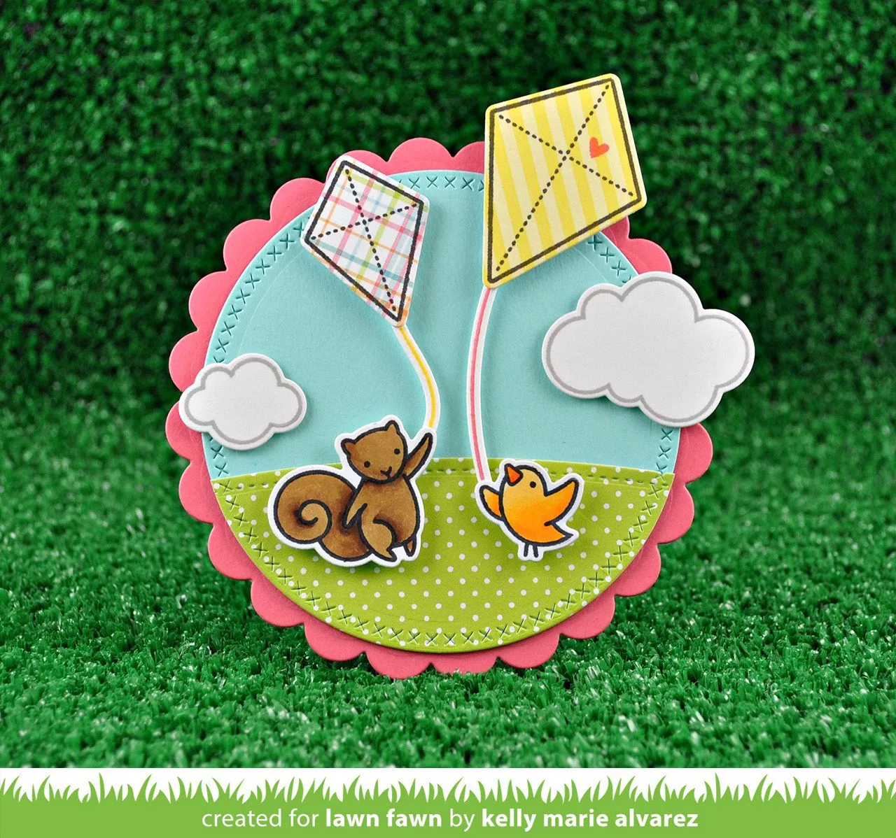 Lawn Fawn Yay Kites Stempelset Drachen Sommer