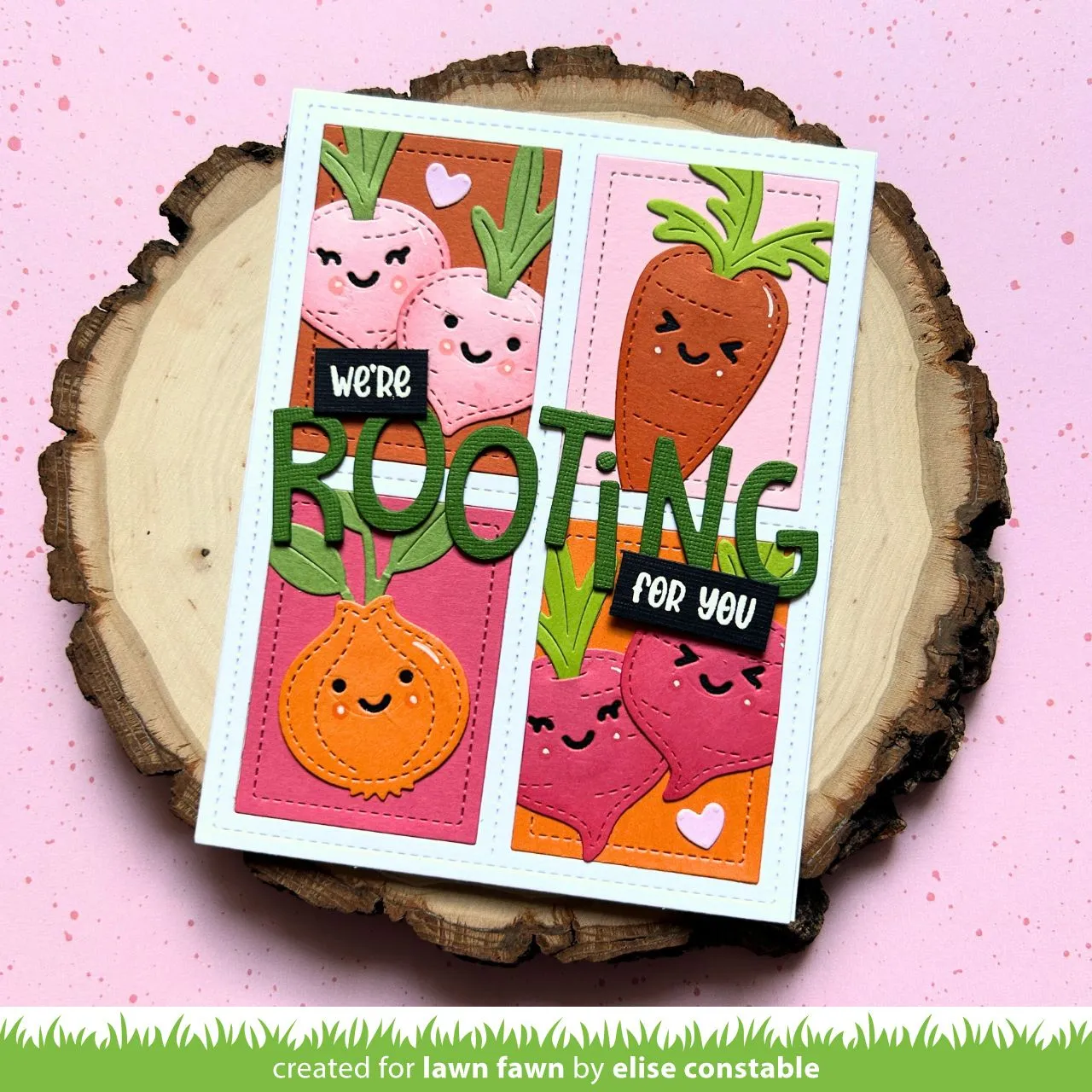 Lawn Fawn Lawn Cuts Stitched Root Veggies Stanzschablonen Gemüse