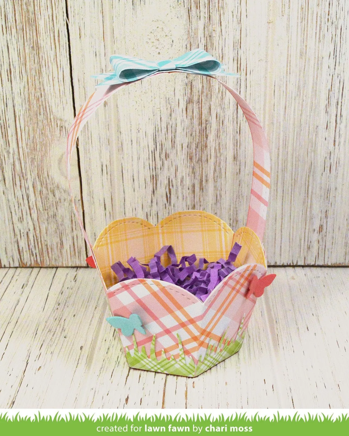 Lawn Fawn Stitched Basket Stanzen Korb Ostern LF1621