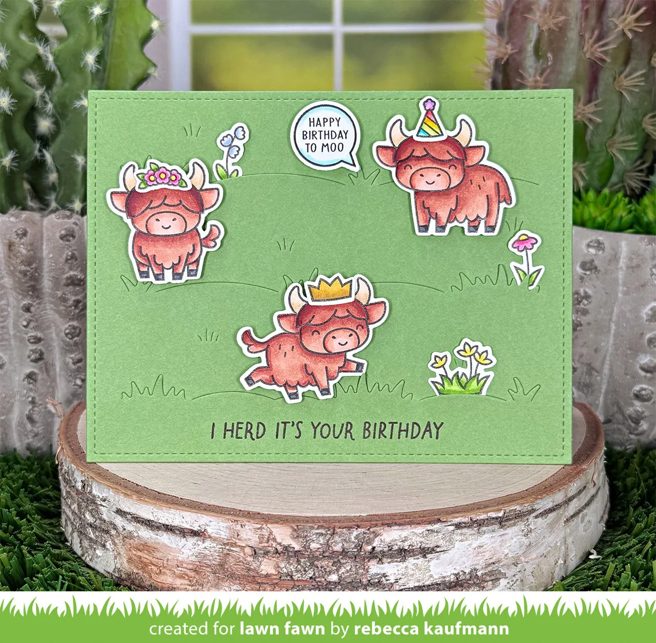 Lawn Fawn Grassy Pasture Backdrop Stanzen LF4144