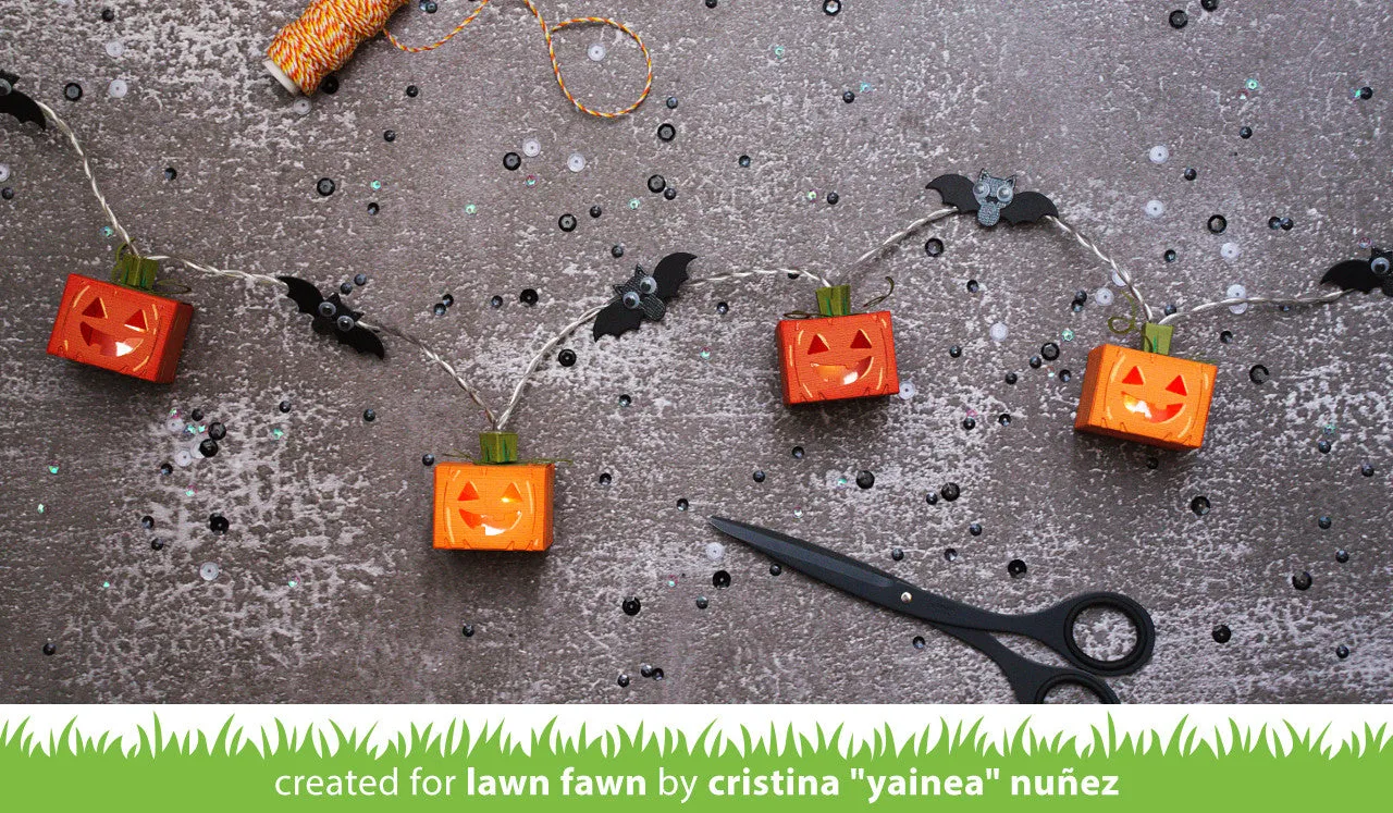 Lawn Fawn Tiny Gift Box Jack-O-Lantern Stanze