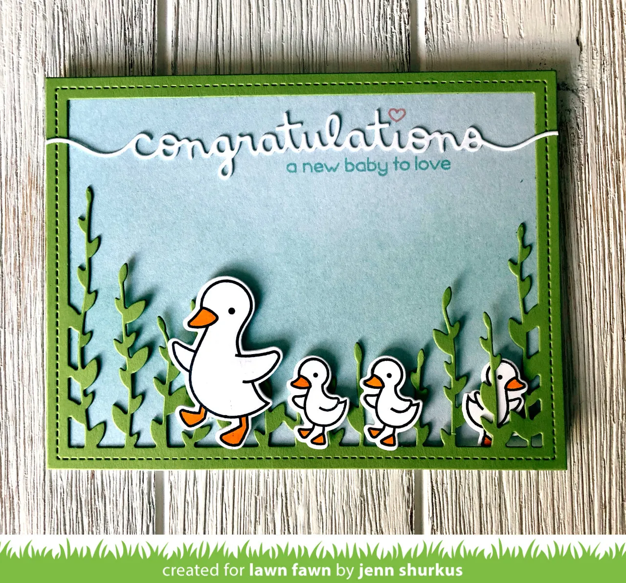 Lawn Fawn Congratulations Border LF1614 Stanzschablone
