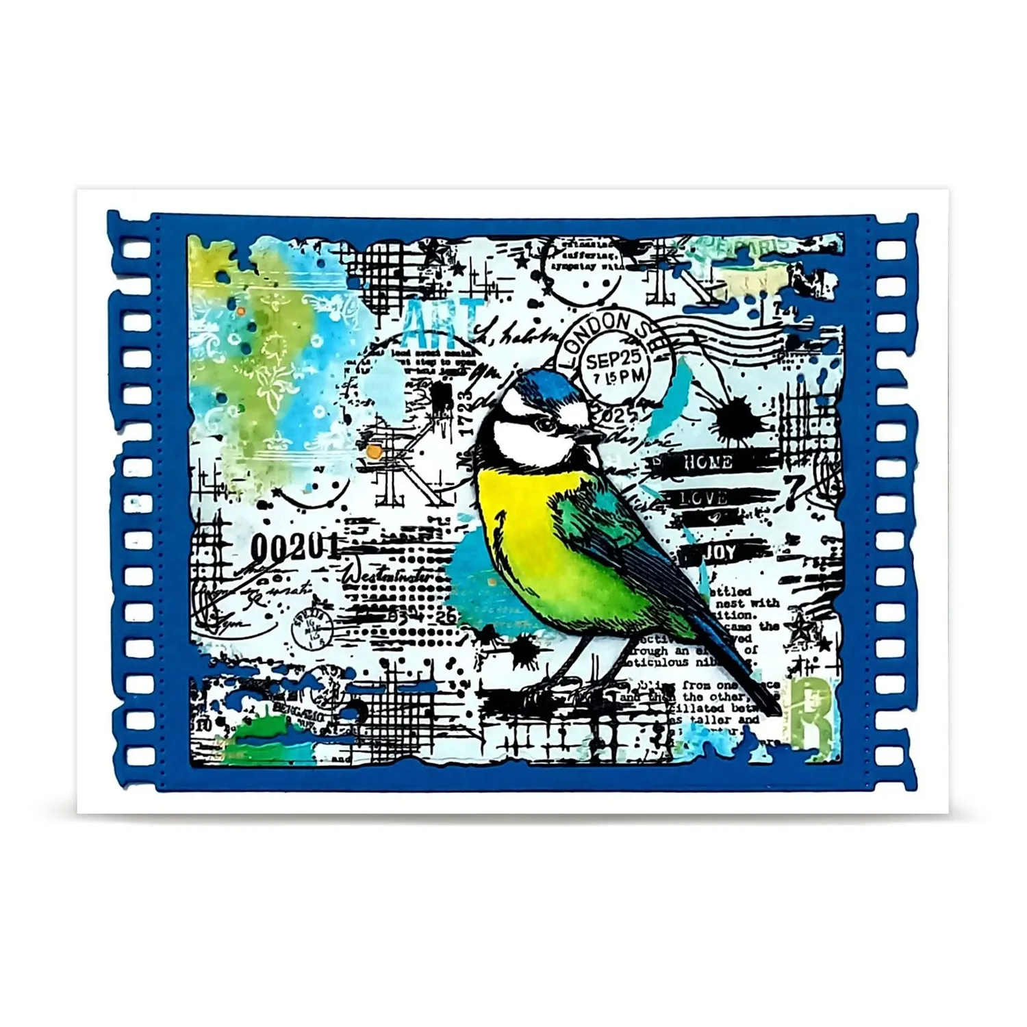 AALL and Create TP-1351 Hearted Tit Stempel A7 Vogel