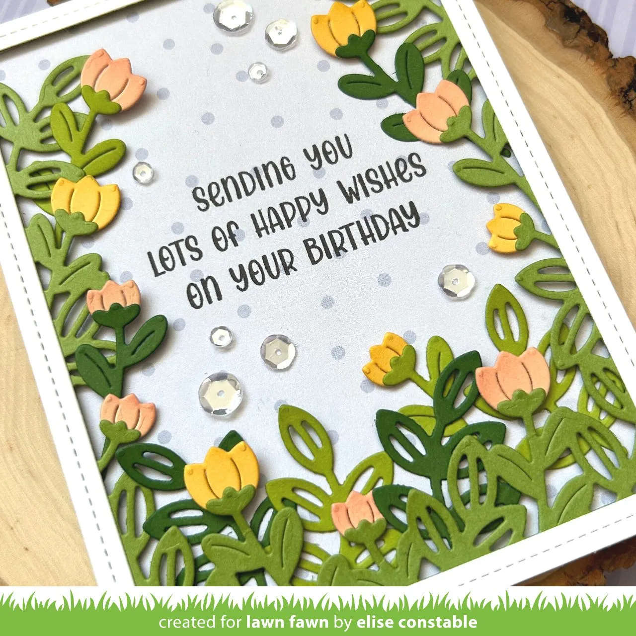 Lawn Fawn Henry's Build-A-Sentiment Spring Stempelset Sprüche