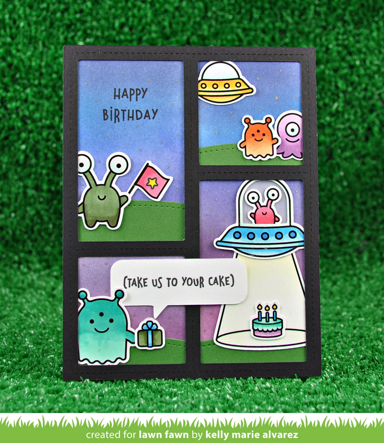 Lawn Fawn Lawn Cuts Peekaboo Backdrop Stanzschablone interaktiv
