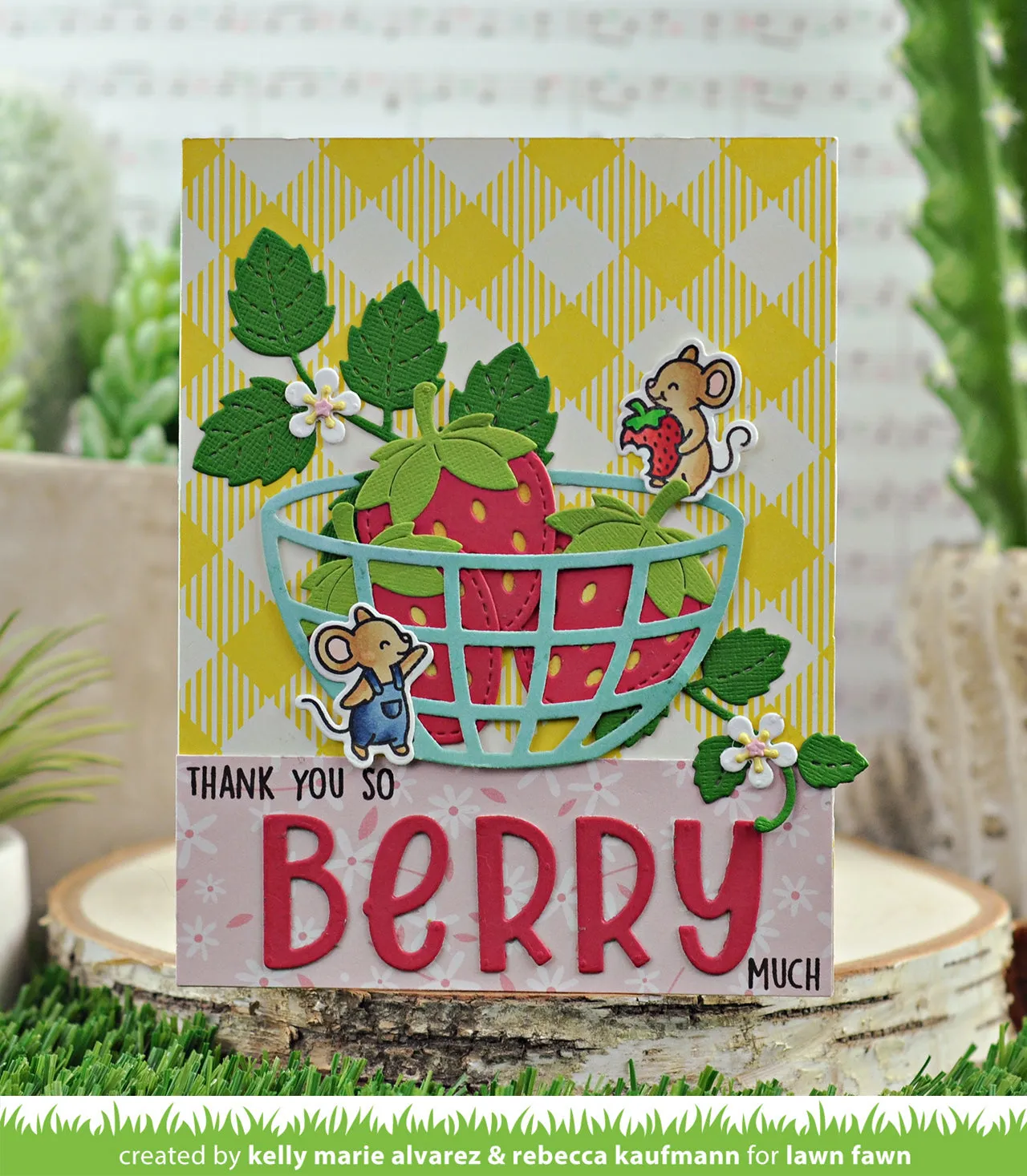 Lawn Fawn Strawberry Patch Stanzschablonen LF2810