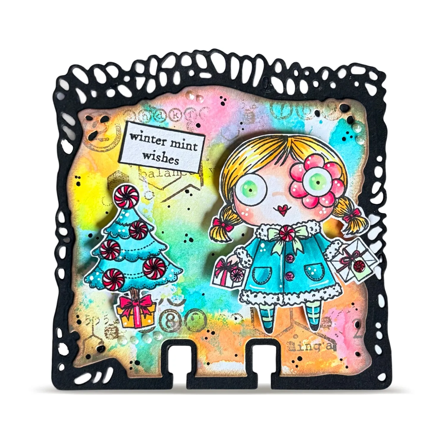 AALL and Create Janet Klein Season Of Sparkle Stempelset 12er A7 Weihnachten