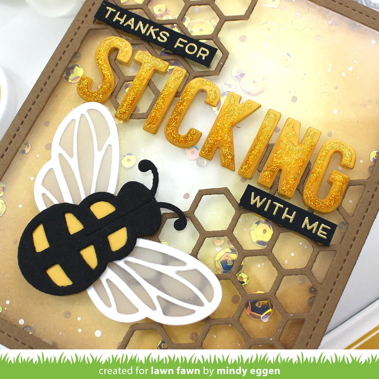 Lawn Fawn Lawn Cuts Pop-Up Bee Stanze Biene 3D