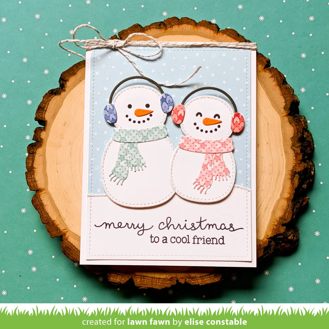 Lawn Fawn Build-A-Snowman Lawn Cuts Stanzen Winter